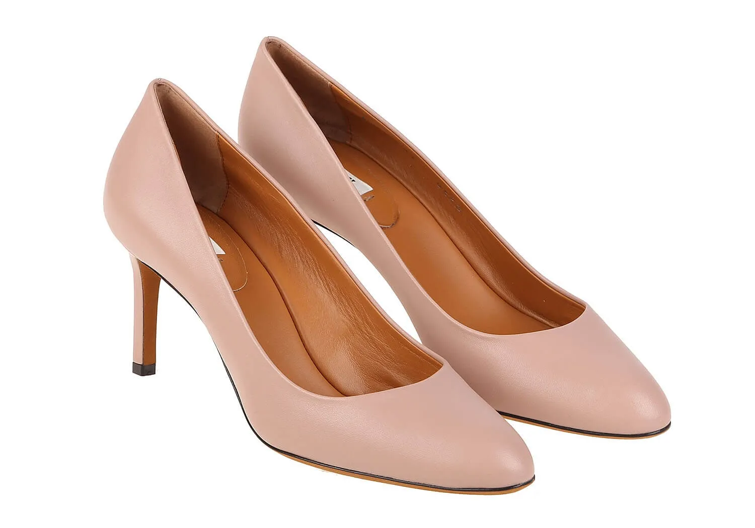Bally Edita 6210551 Women's Nude Leather Pumps US 7.5 MSRP $475