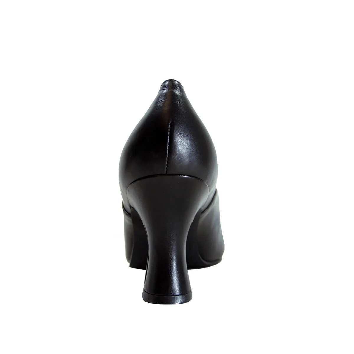 PEERAGE Silvia Women's Wide Width Louis-Heel Leather Dress Pumps
