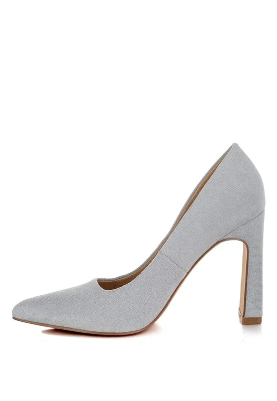Slim Block Heel Pumps