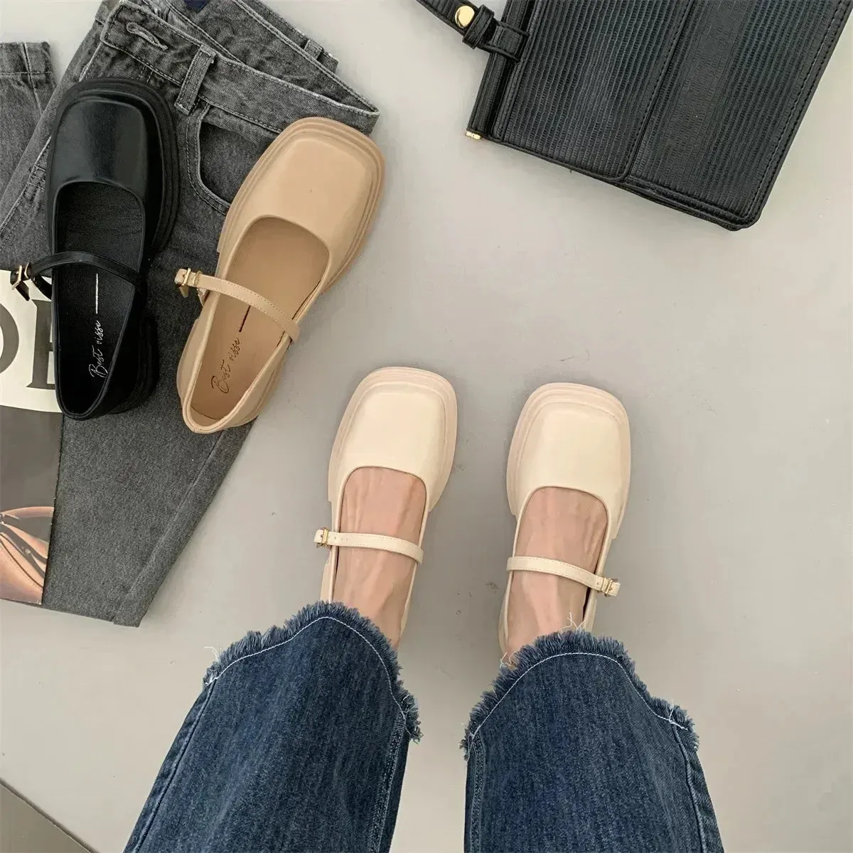 Square Toe Classic Pumps