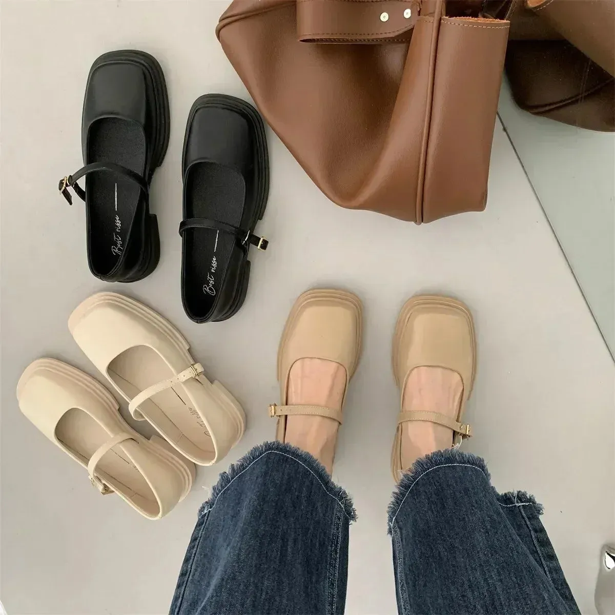 Square Toe Classic Pumps
