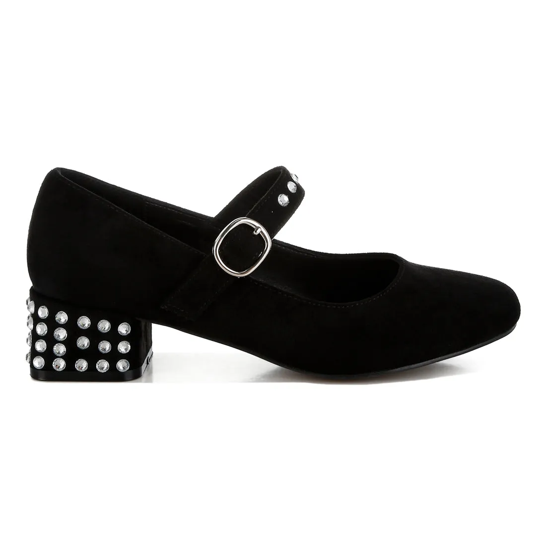 Studded Mary Jane Pumps
